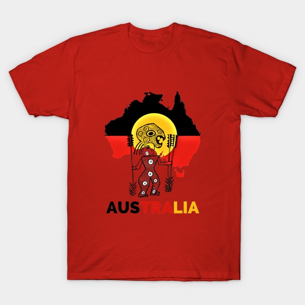 Native Australian Aboriginal T-Shirt by TeesFashion